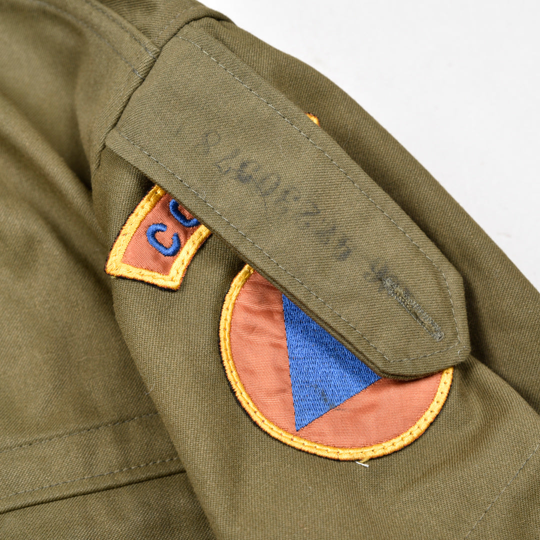 Vintage Czech Republic Military Jacket Green